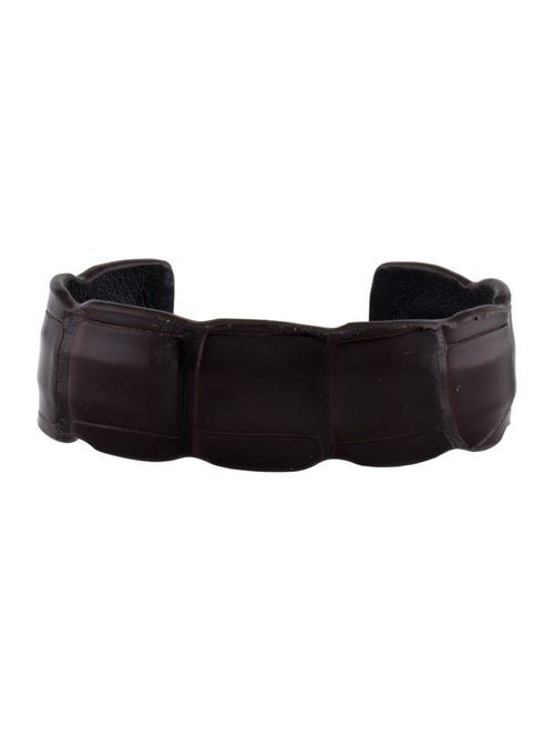 Saint Laurent Leather Cuff Bracelet