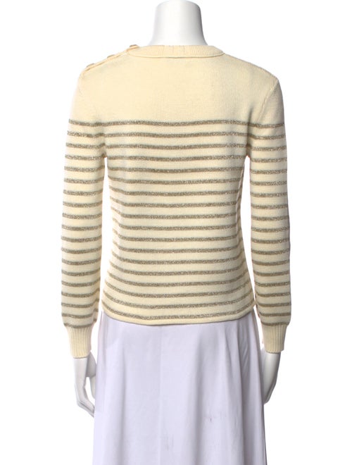 Saint Laurent Striped Crew Neck Sweater