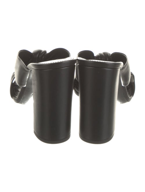 Saint Laurent Leather Cutout Accent Slides