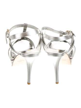 Saint Laurent Leather T-Strap Pumps