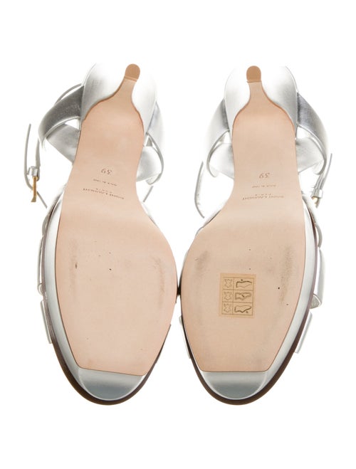 Saint Laurent Leather T-Strap Pumps