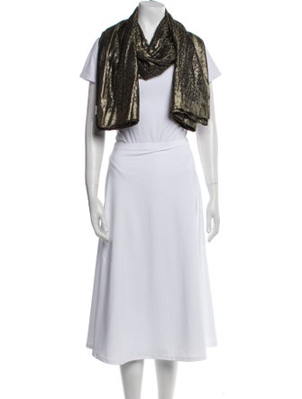 Saint Laurent Wool Striped Scarf