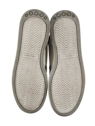 Saint Laurent Leather Colorblock Pattern Sneakers