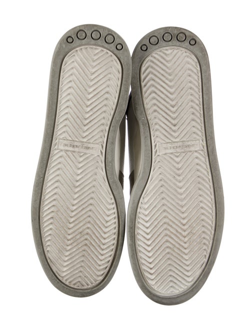 Saint Laurent Leather Colorblock Pattern Sneakers