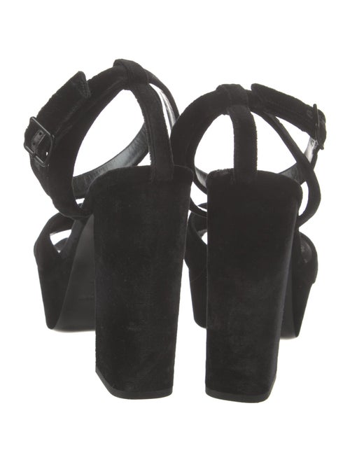 Saint Laurent Velvet Slingback Sandals