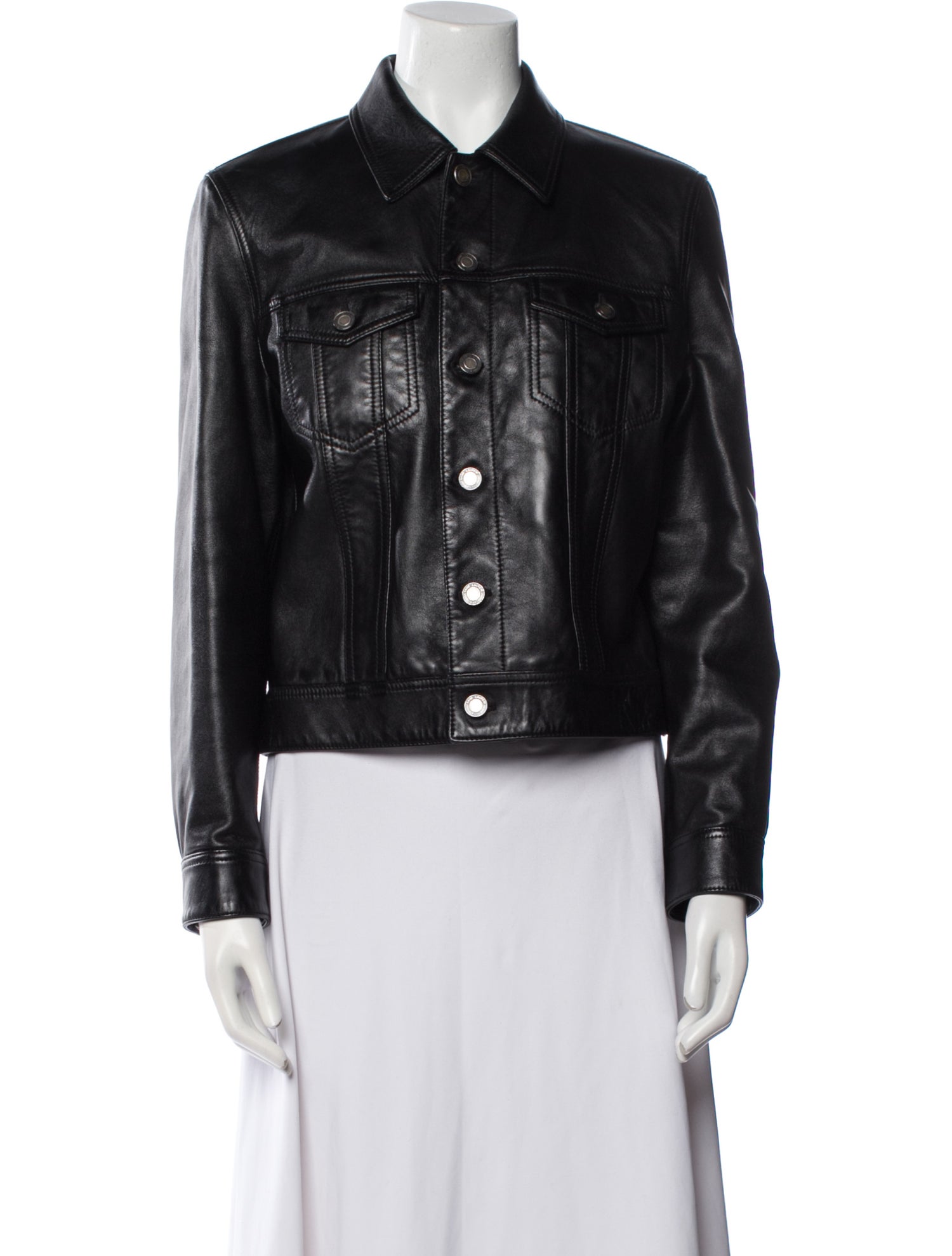 Saint Laurent 2018 Lamb Leather Biker Jacket