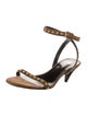 Saint Laurent Suede Studded Accents Sandals