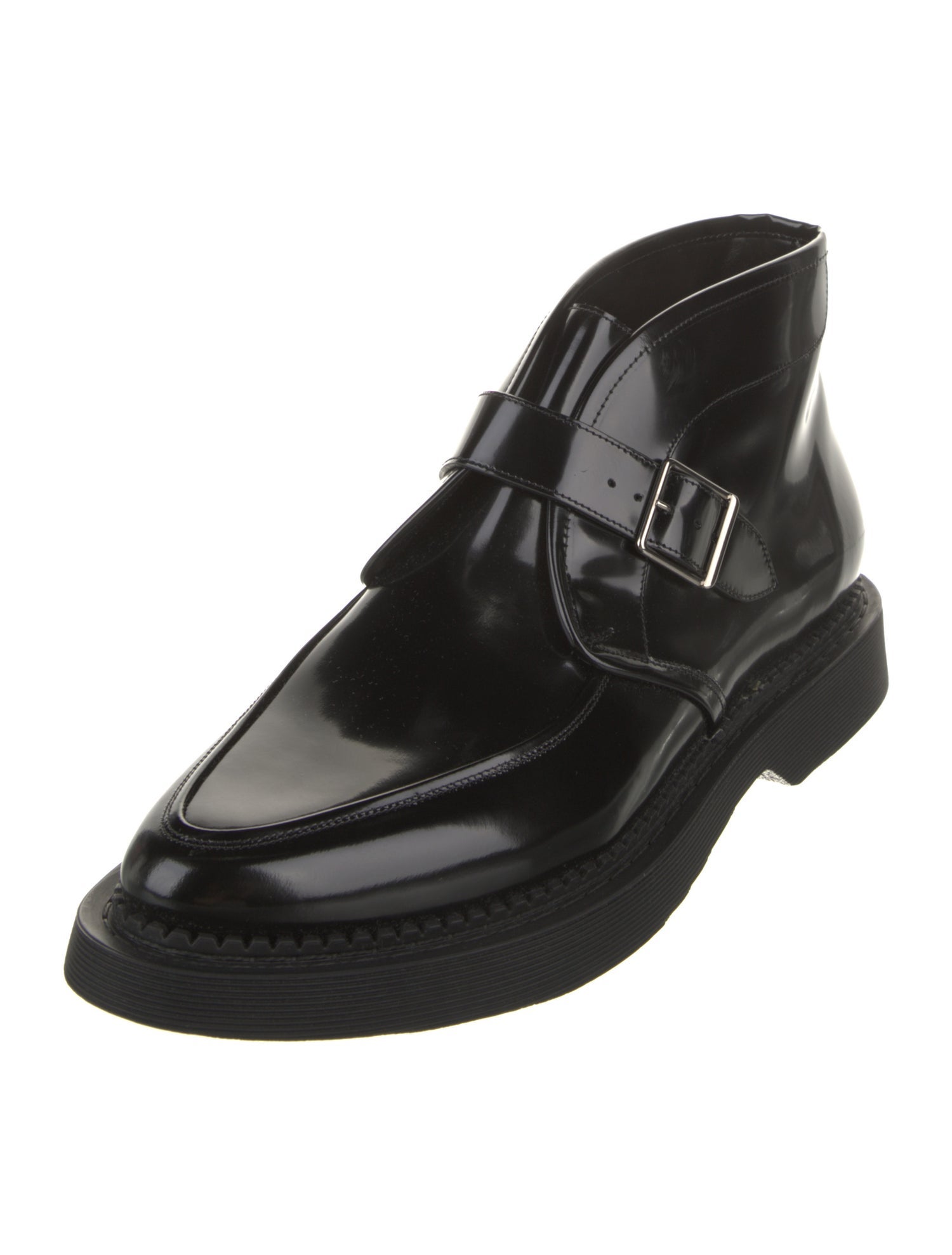 Saint Laurent Patent Leather Monk Straps