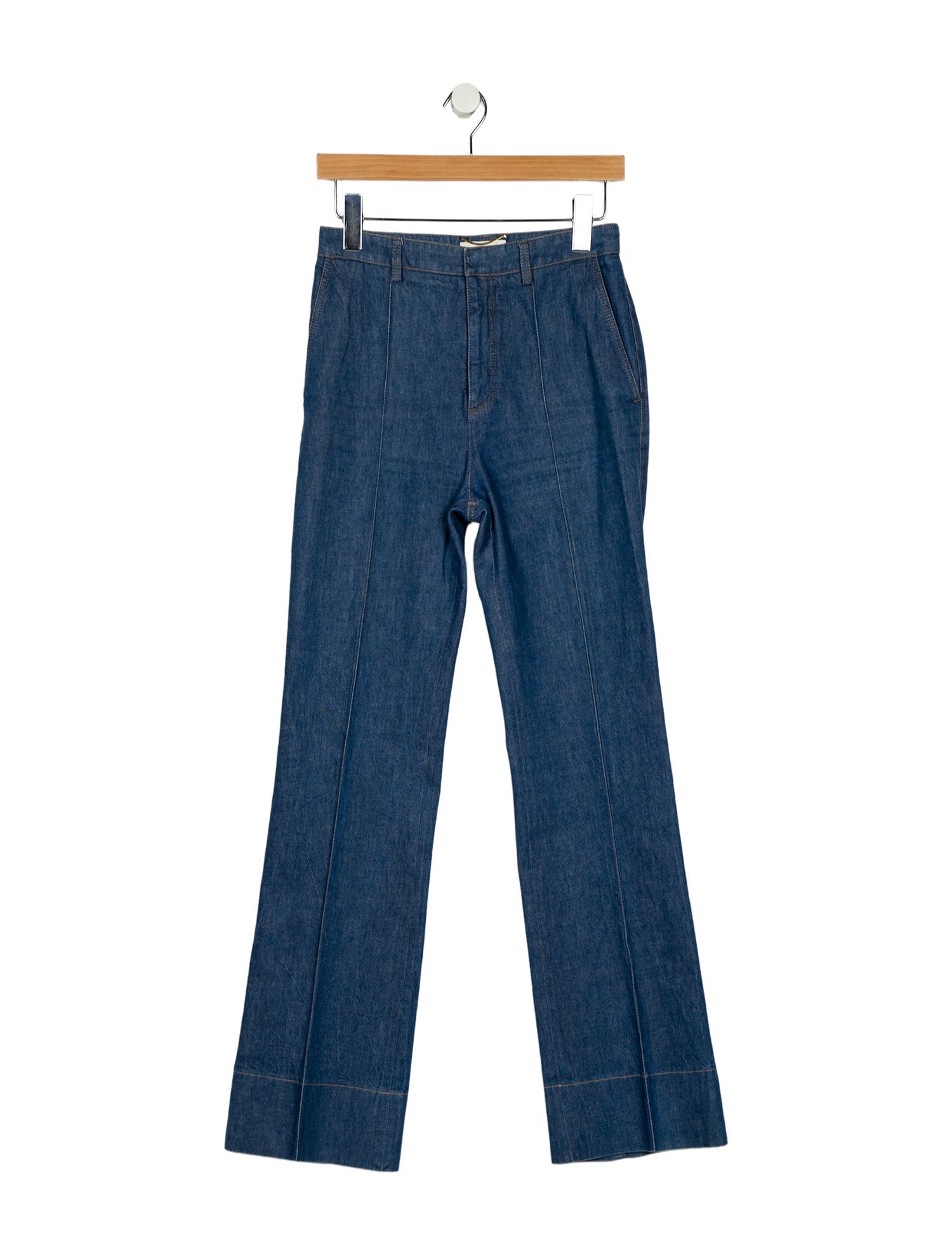 Saint Laurent High-Rise Wide Leg Jeans