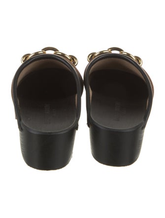 Saint Laurent Leather Mules