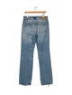 Saint Laurent High-Rise Straight Leg Jeans
