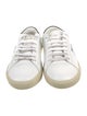 Saint Laurent Leather Embroidered Accent Sneakers