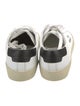 Saint Laurent Leather Embroidered Accent Sneakers