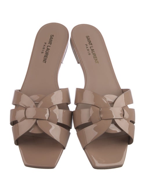 Saint Laurent Patent Leather Slides
