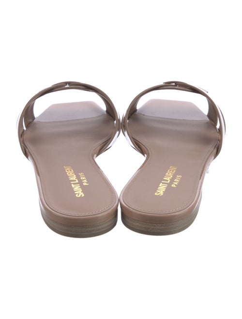 Saint Laurent Patent Leather Slides