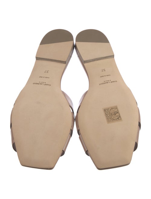 Saint Laurent Patent Leather Slides