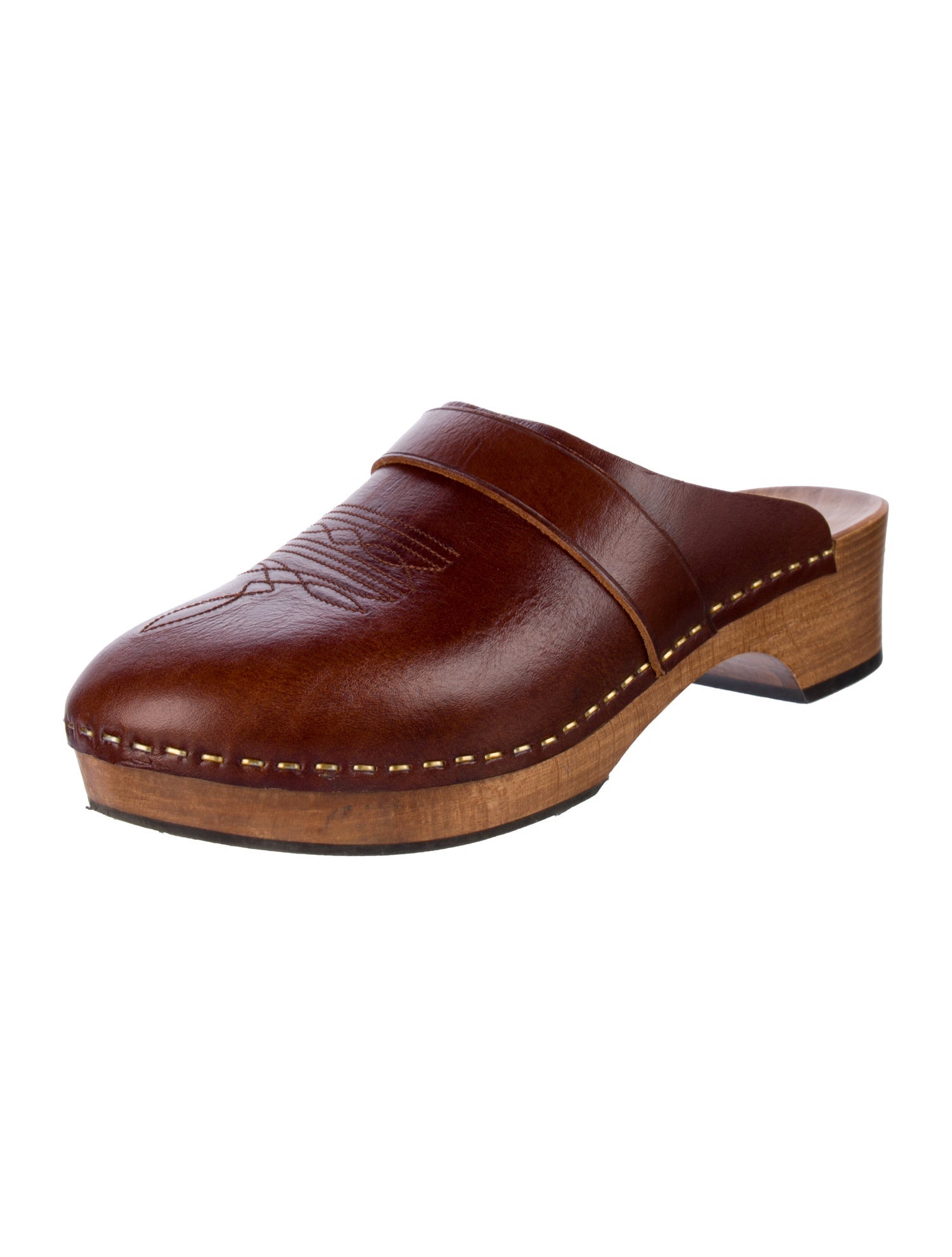 Saint Laurent Leather Mules