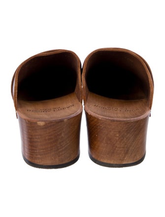 Saint Laurent Leather Mules