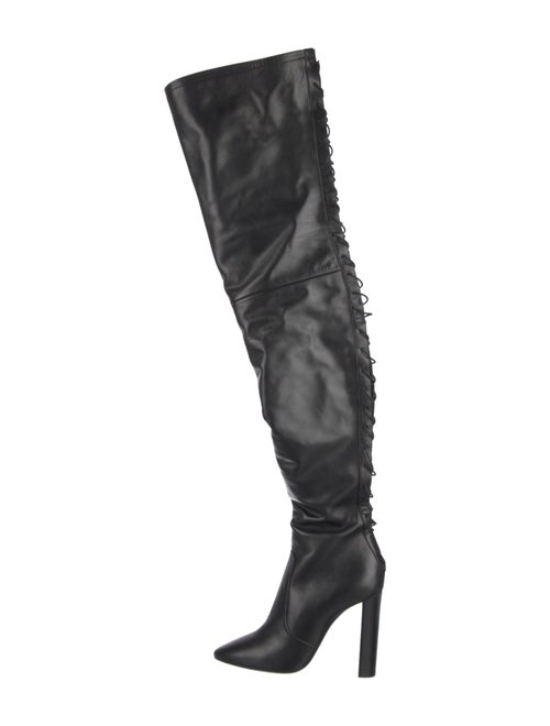 Saint Laurent Leather Slouch Boots