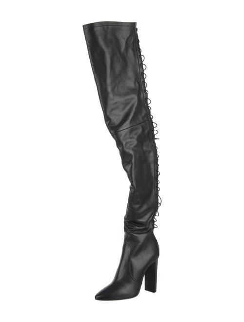 Saint Laurent Leather Slouch Boots