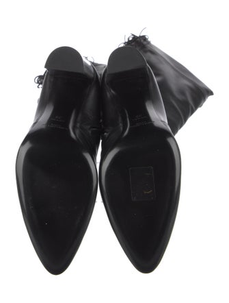 Saint Laurent Leather Slouch Boots