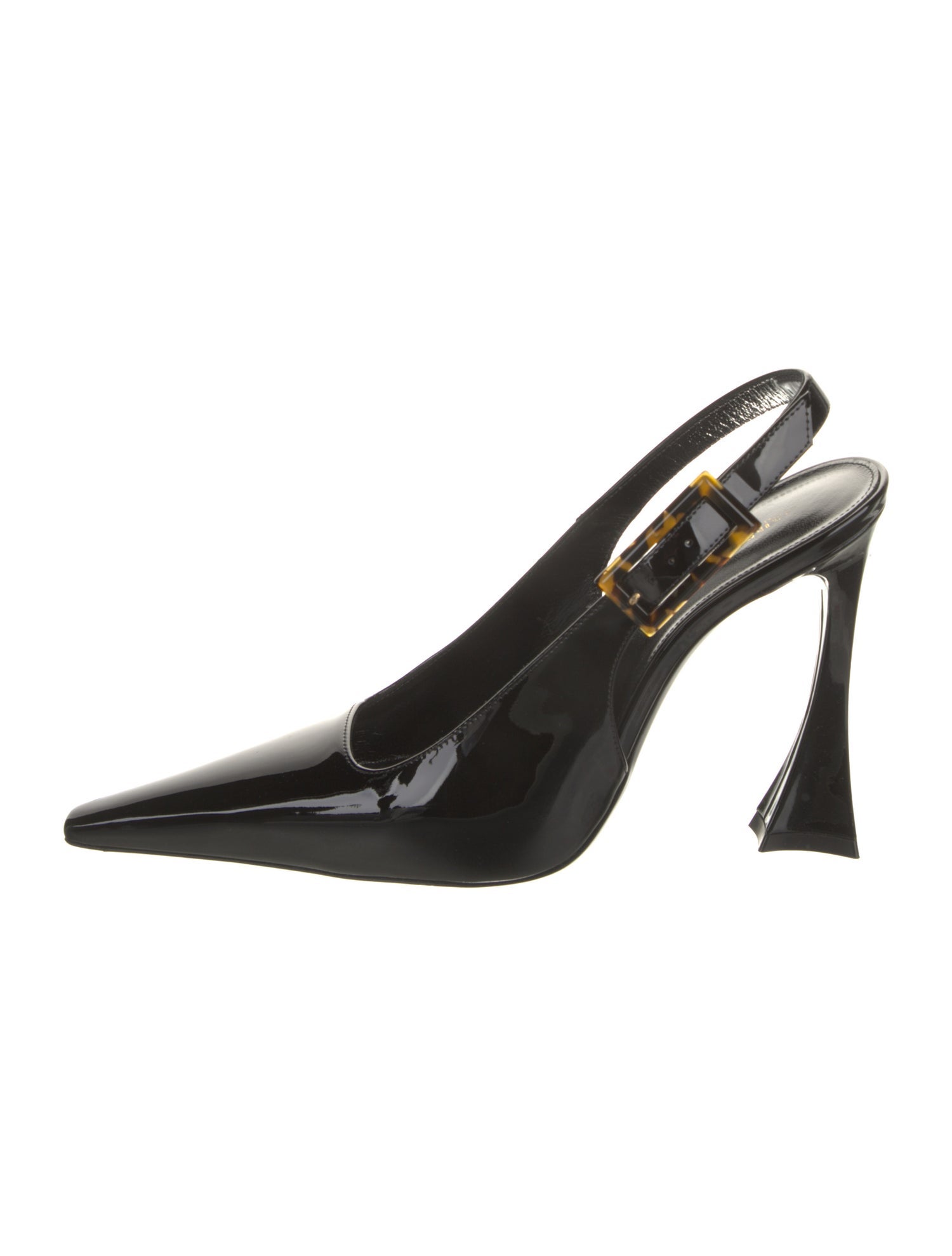 Saint Laurent Patent Leather Slingback Pumps