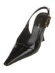 Saint Laurent Patent Leather Slingback Pumps
