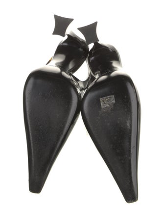 Saint Laurent Patent Leather Slingback Pumps