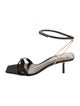 Saint Laurent Leather Chain-Link Accents Sandals