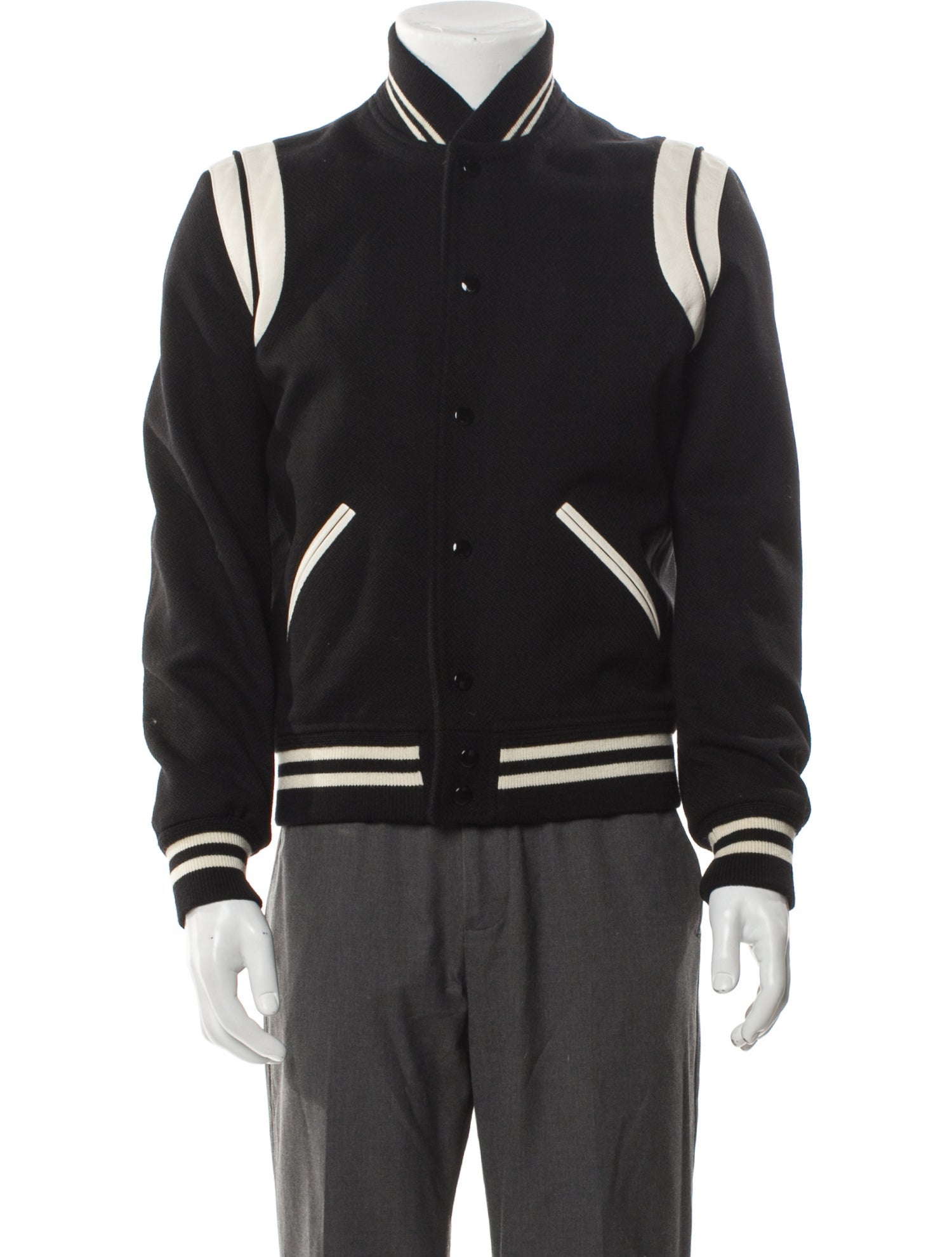 Saint Laurent 2022 Teddy Varsity Jacket