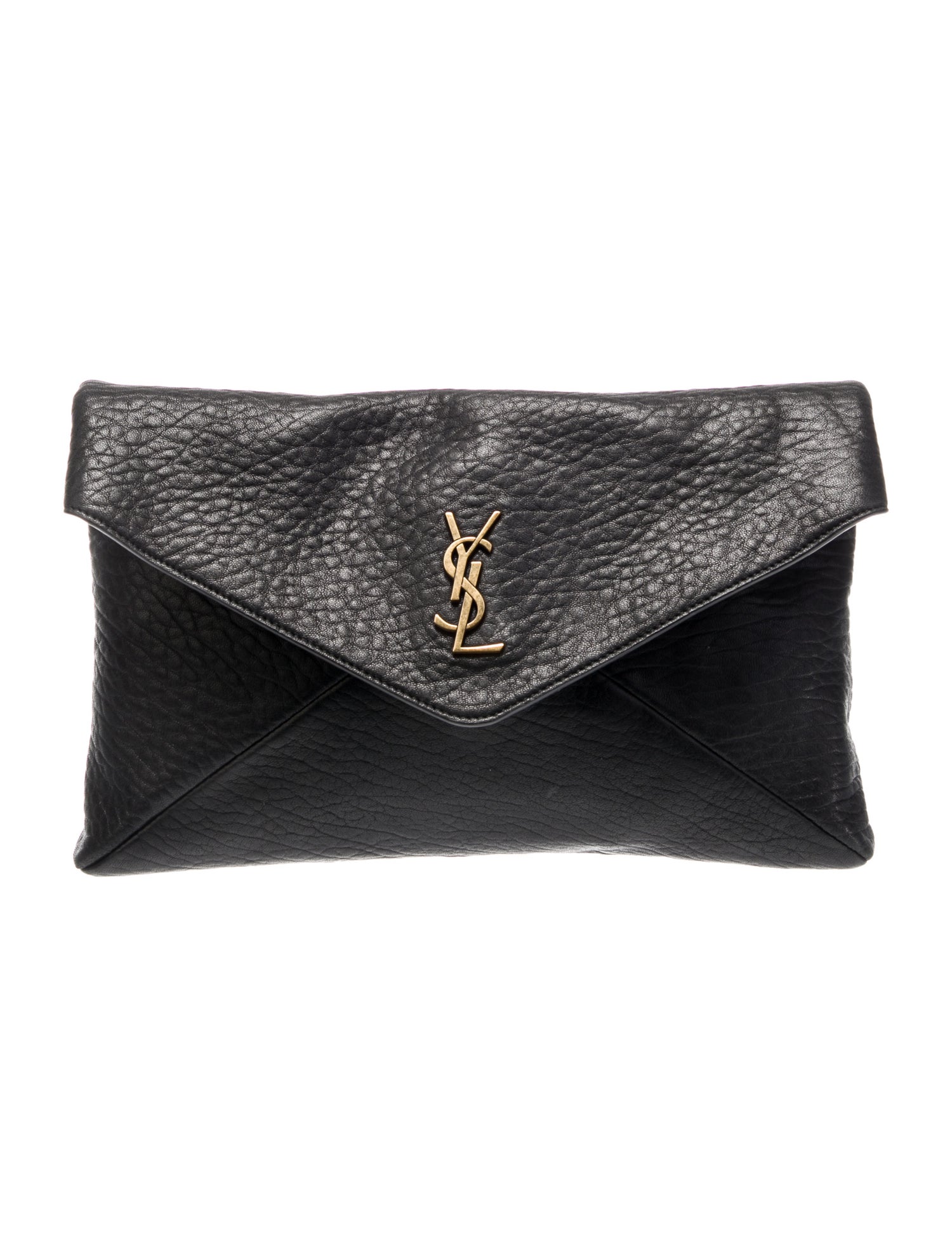 Saint Laurent Leather Cassandre Large 2024