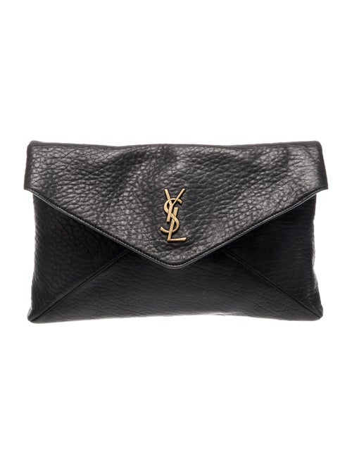 Saint Laurent Leather Cassandre Large 2024