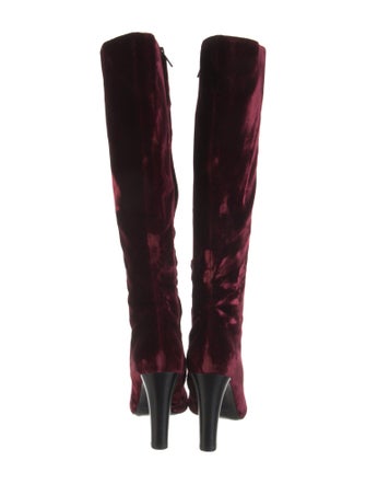 Saint Laurent Velvet Boots