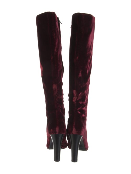 Saint Laurent Velvet Boots