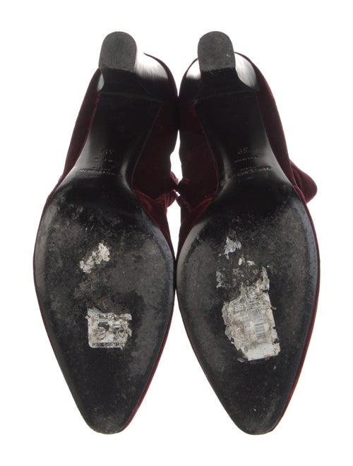 Saint Laurent Velvet Boots