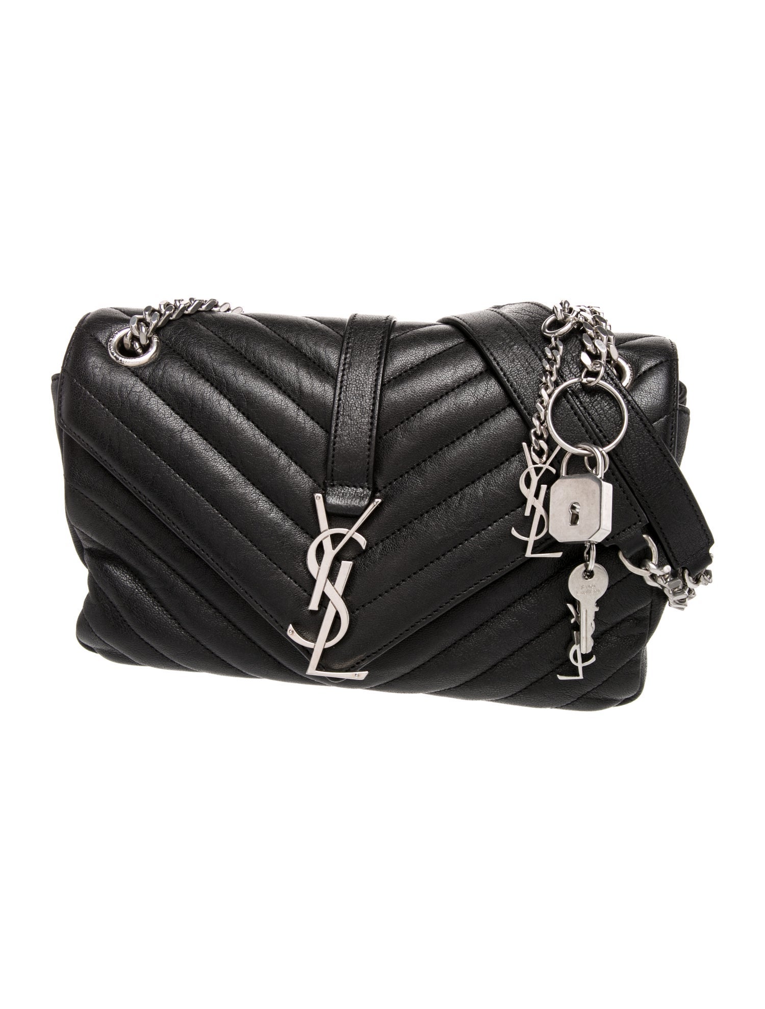 Saint Laurent Quilted College Medium