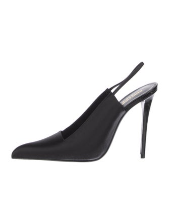 Saint Laurent Satin Slingback Pumps