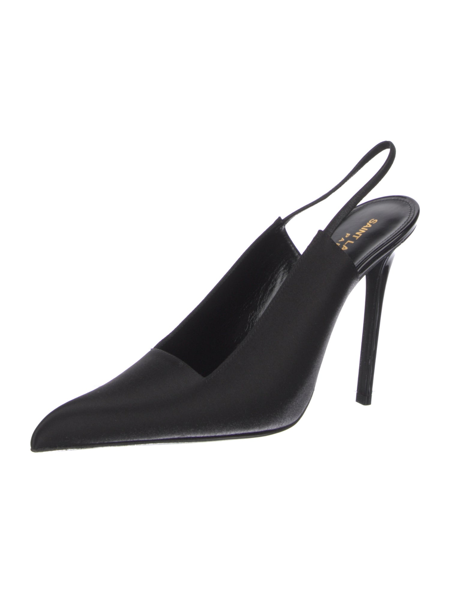 Saint Laurent Satin Slingback Pumps