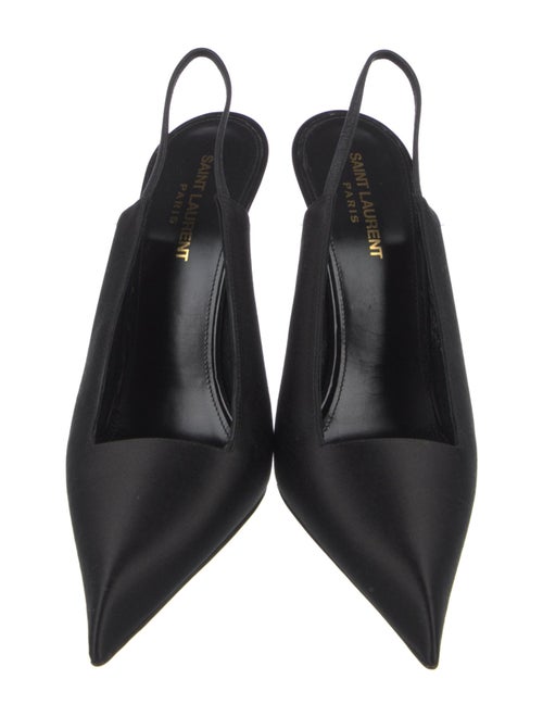 Saint Laurent Satin Slingback Pumps