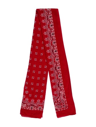 Saint Laurent Cashmere Printed Scarf