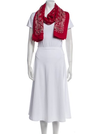 Saint Laurent Cashmere Printed Scarf