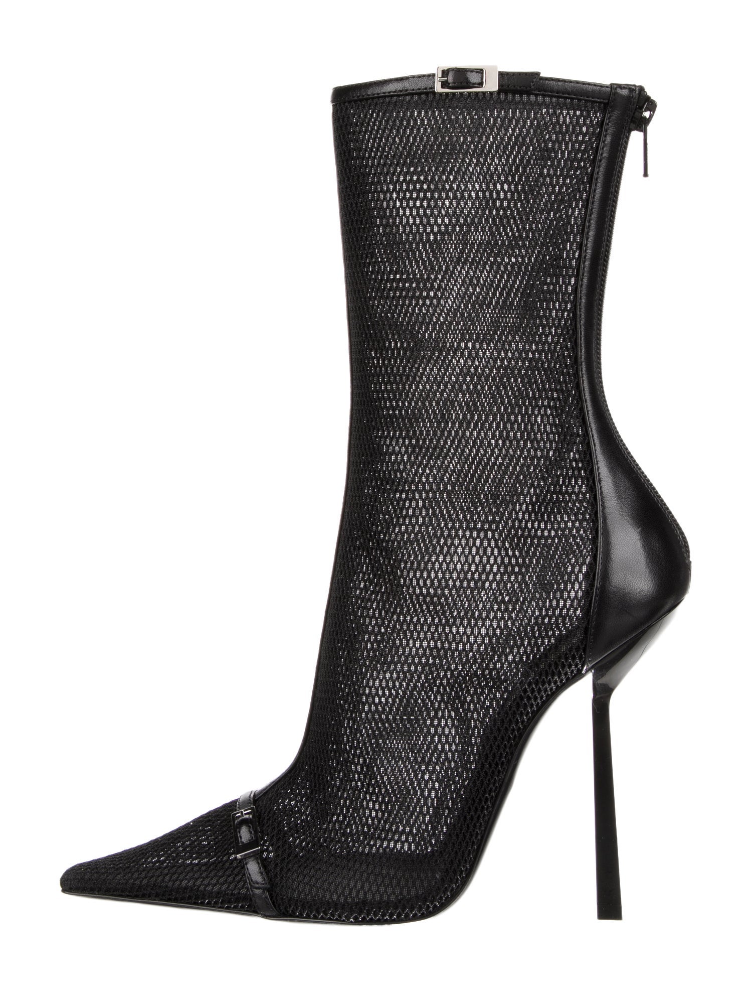 Saint Laurent Mesh Patterned Boots