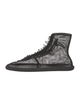 Saint Laurent Mesh Leather Trim Embellishment Sneakers
