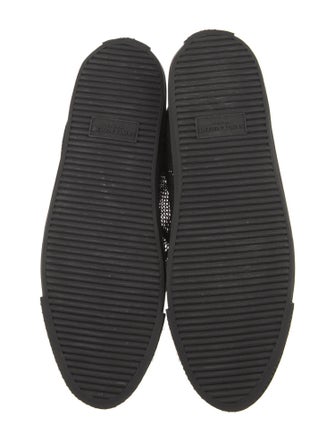 Saint Laurent Mesh Leather Trim Embellishment Sneakers