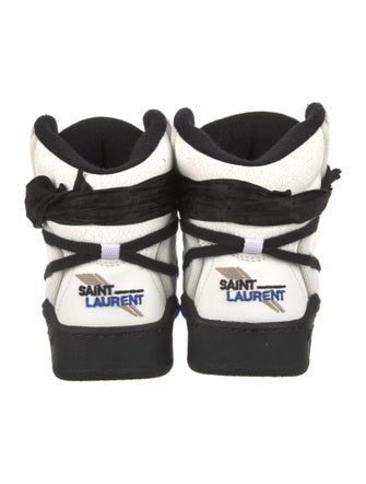 Saint Laurent Leather Wedge Sneakers