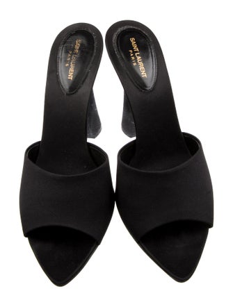 Saint Laurent Satin Mules