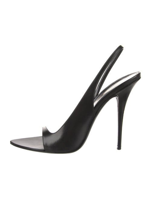 Saint Laurent Leather Slingback Sandals