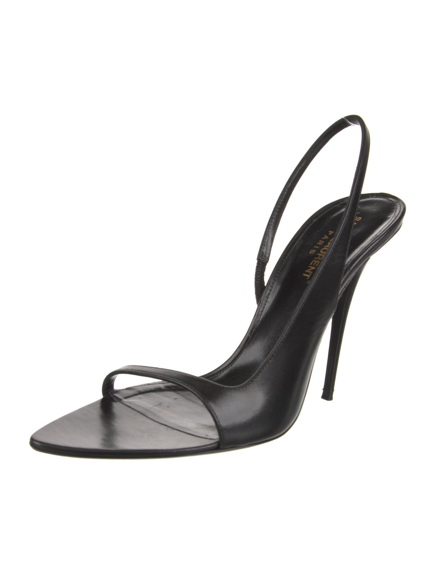 Saint Laurent Leather Slingback Sandals