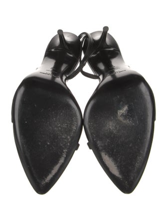 Saint Laurent Leather Slingback Sandals