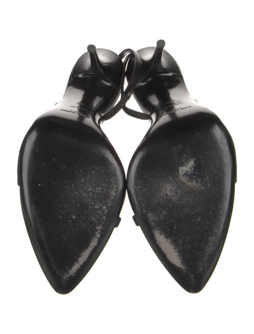 Saint Laurent Leather Slingback Sandals